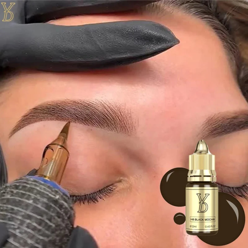 Sculpted Precision Luxe Hybrid Fluid Ink Rich Pigment for Pro-Level Micro blading Mastery Permanent Brow Makeup