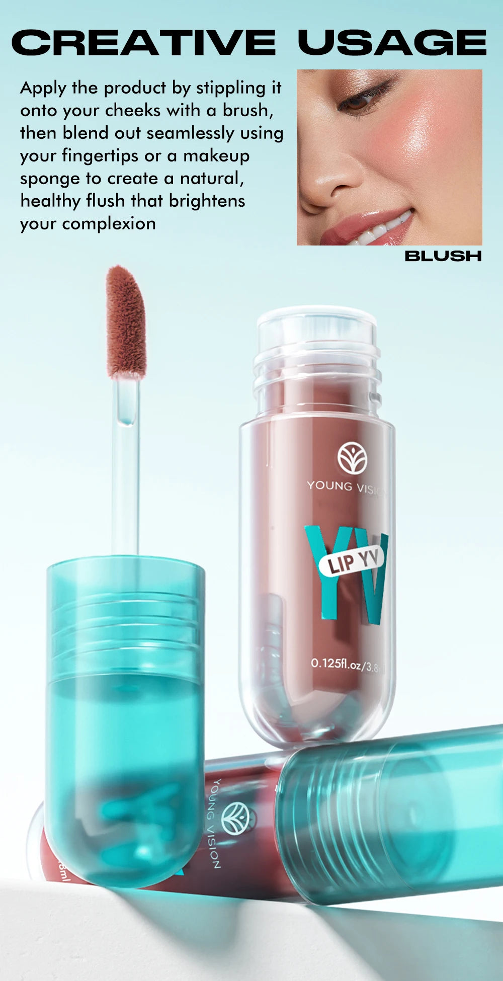 Avocado & Vitamin E Infused Long Lasting Hydration Lip Gloss Deep Moisture All-Day Lock in Glam