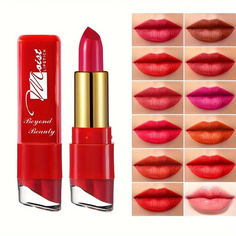 Velvet Embrace Lip Color-Long Lasting Hydration for Every Women 12 Colors Creamy Lipsticks