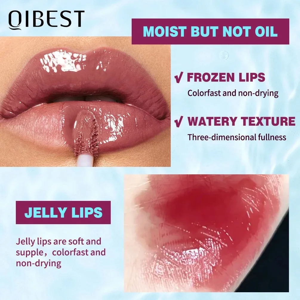 Long Lasting Hydration Lip Gloss Deep Moisture All-Day Lock in Glam