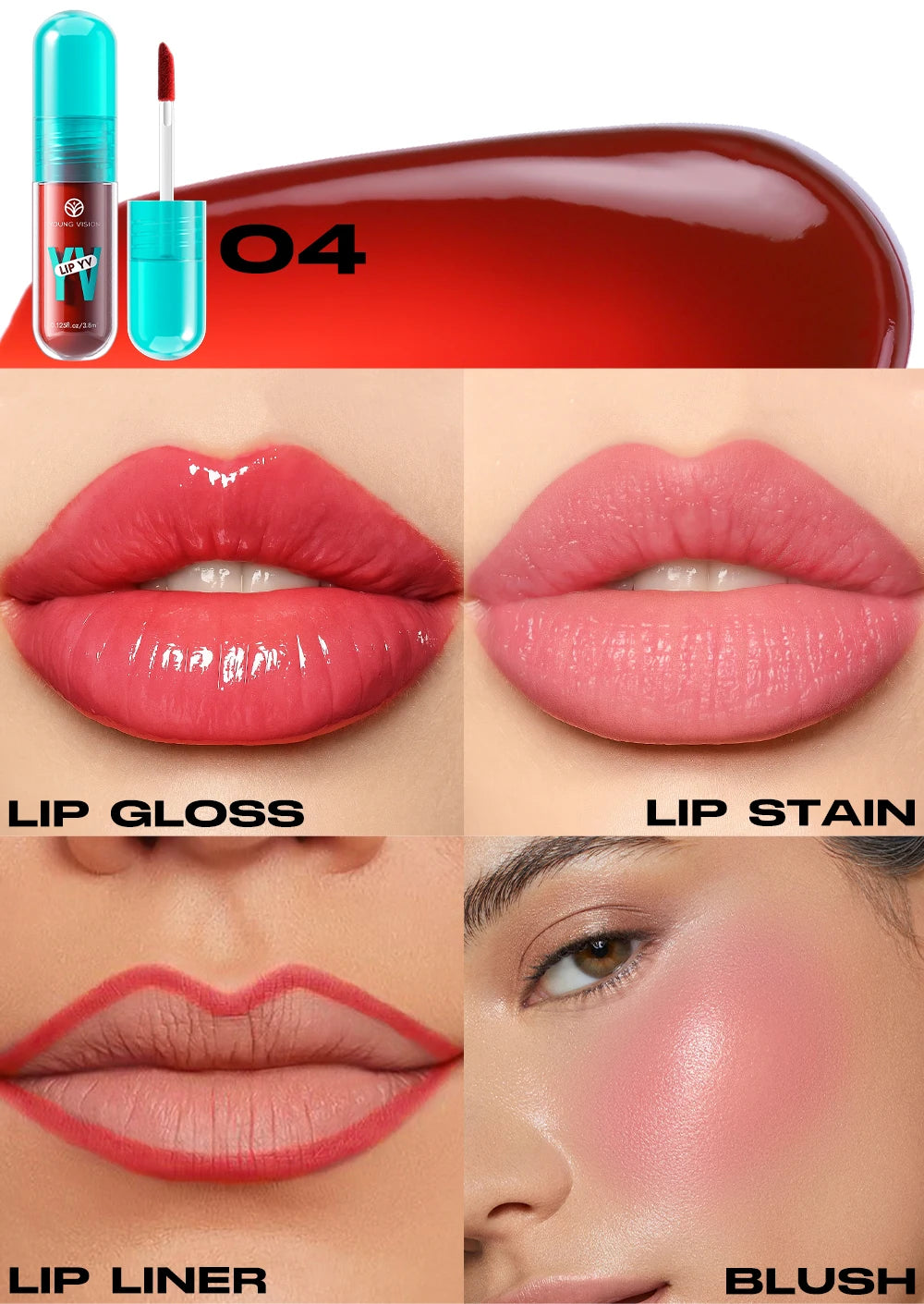 Avocado & Vitamin E Infused Long Lasting Hydration Lip Gloss Deep Moisture All-Day Lock in Glam