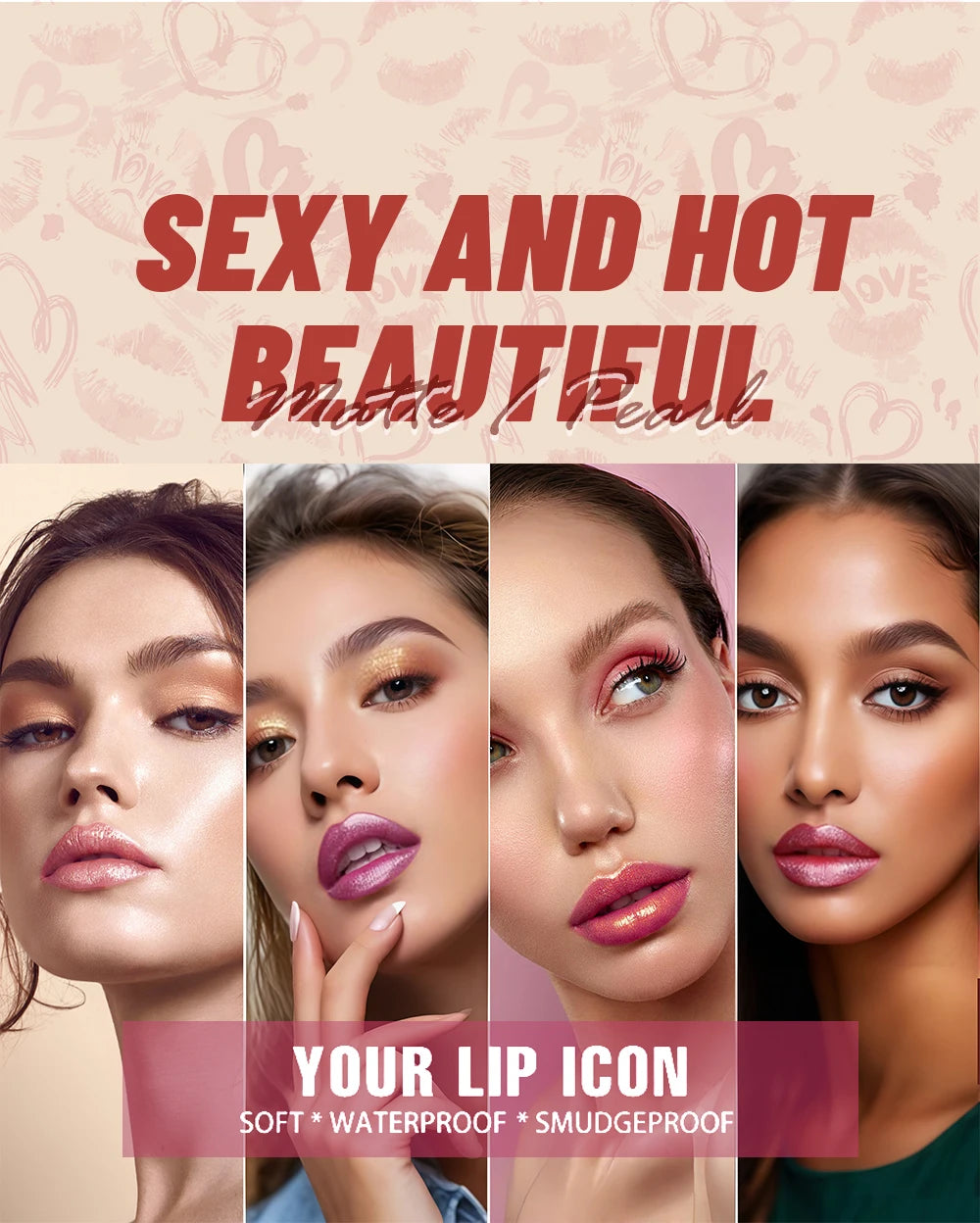 Diamond Pearl Radiance Lip Color-Long Lasting Sparkle with Luxurious Hydration Lip Stick