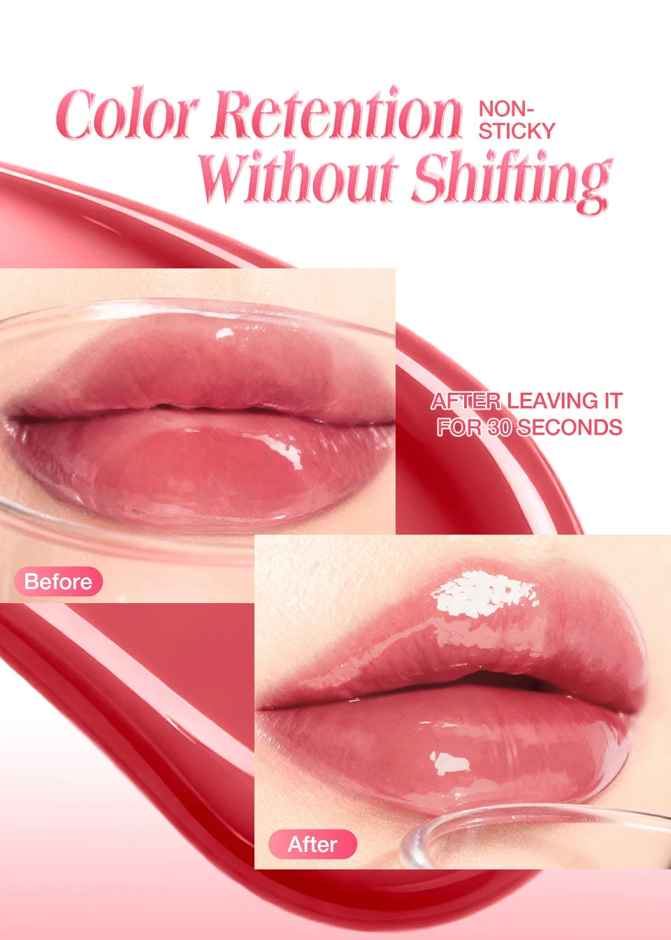 Mirror Glass Radiance You'll Fall in Love With Long Lasting Moisture Non-Stick Glass Lip Gloss