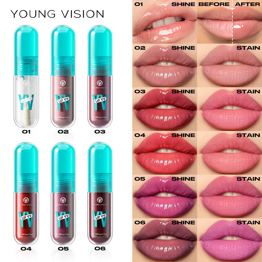 Avocado & Vitamin E Infused Long Lasting Hydration Lip Gloss Deep Moisture All-Day Lock in Glam