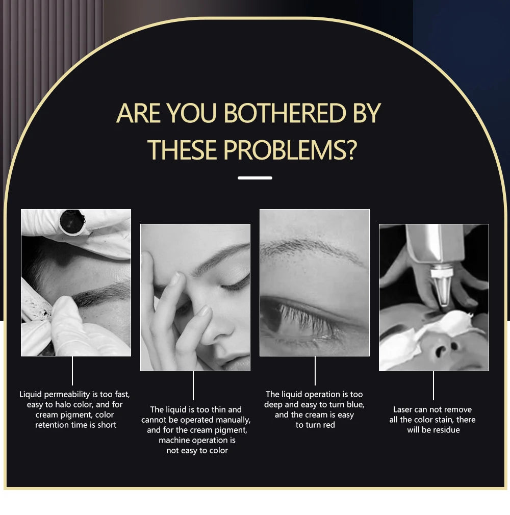 Sculpted Precision Luxe Hybrid Fluid Ink Rich Pigment for Pro-Level Micro blading Mastery Permanent Brow Makeup