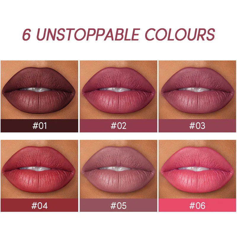 Velvet Essence Lip Color Nude to Red  All-Day Matte 12 Color lipsticks
