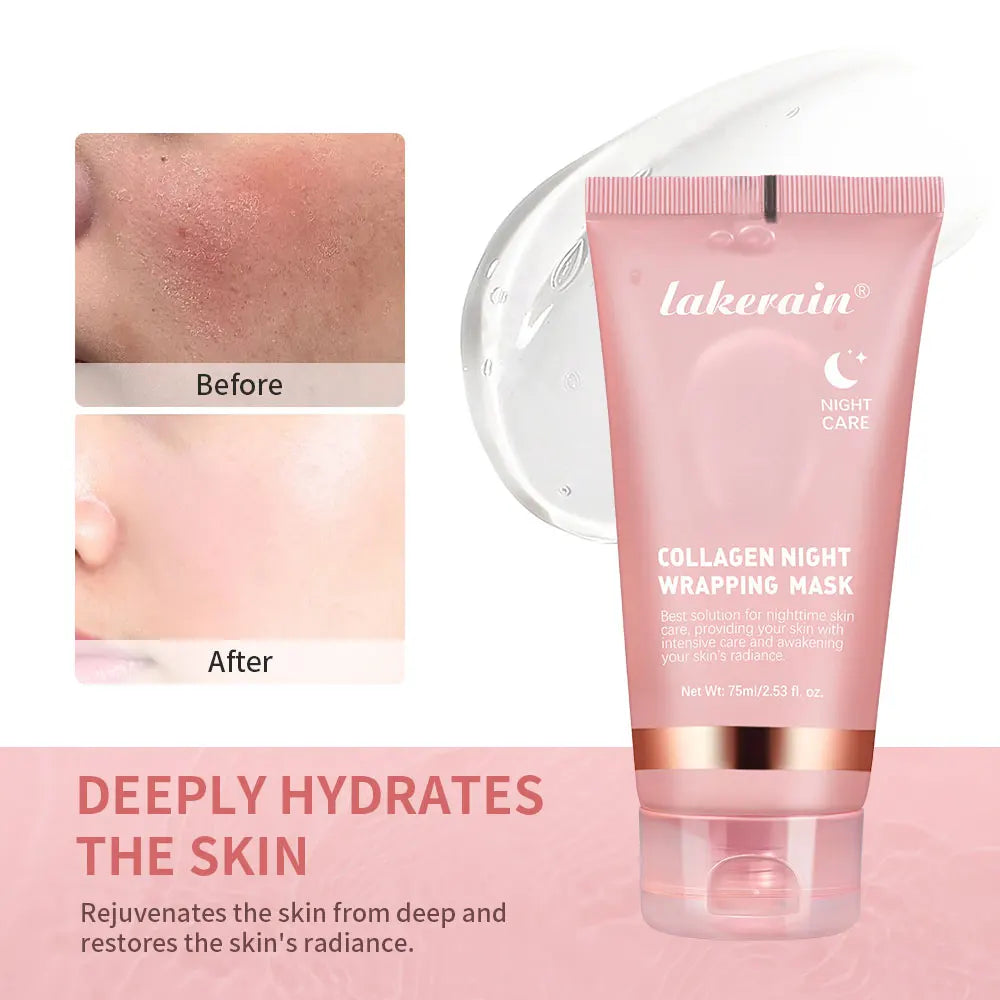 Korean Deep Collagen Mask Peel Off Mask  Anti Wrinkle Lifting  Skin Care Bio Pack Night Wrapping