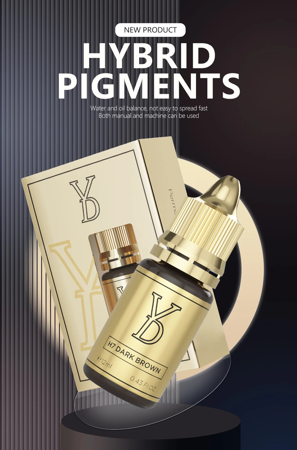 Sculpted Precision Luxe Hybrid Fluid Ink Rich Pigment for Pro-Level Micro blading Mastery Permanent Brow Makeup