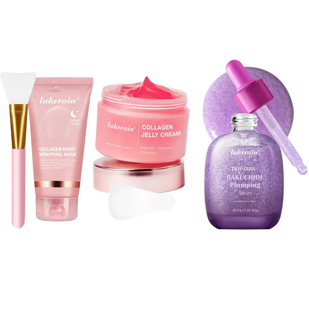 Korean Deep Collagen Mask Peel Off Mask  Anti Wrinkle Lifting  Skin Care Bio Pack Night Wrapping