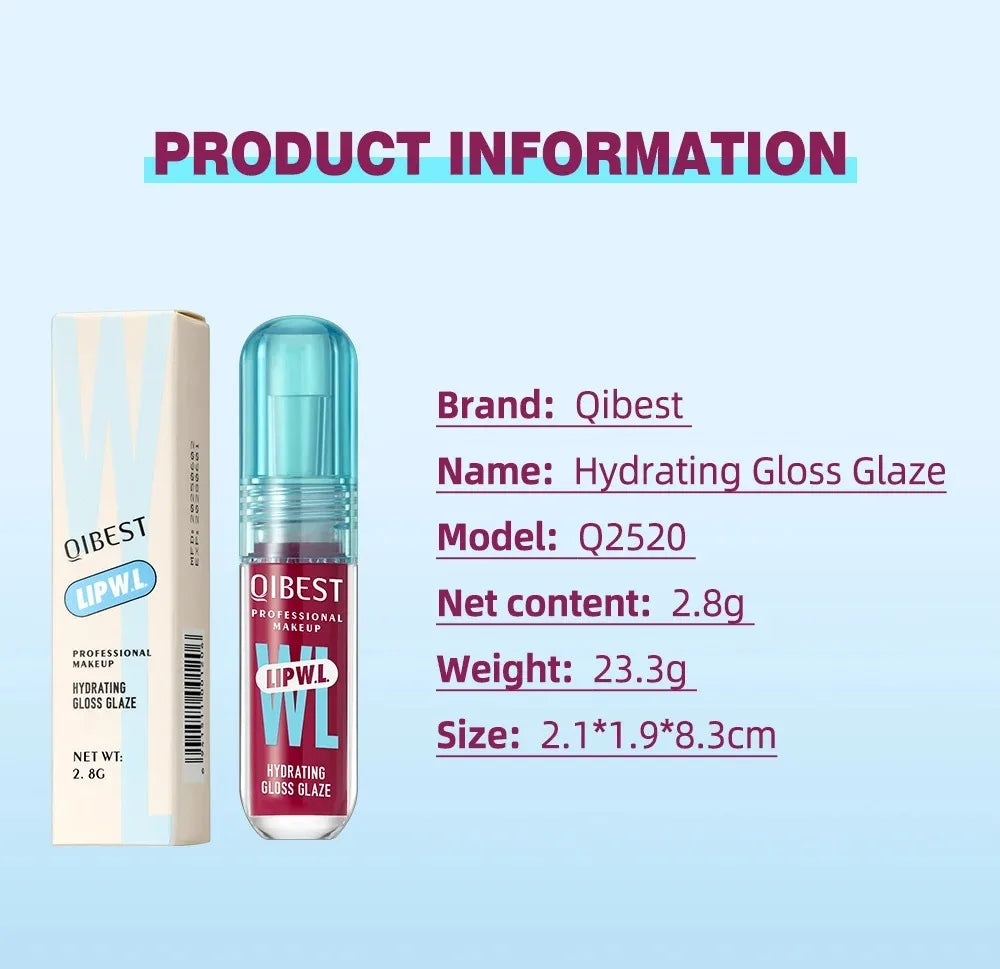 Long Lasting Hydration Lip Gloss Deep Moisture All-Day Lock in Glam