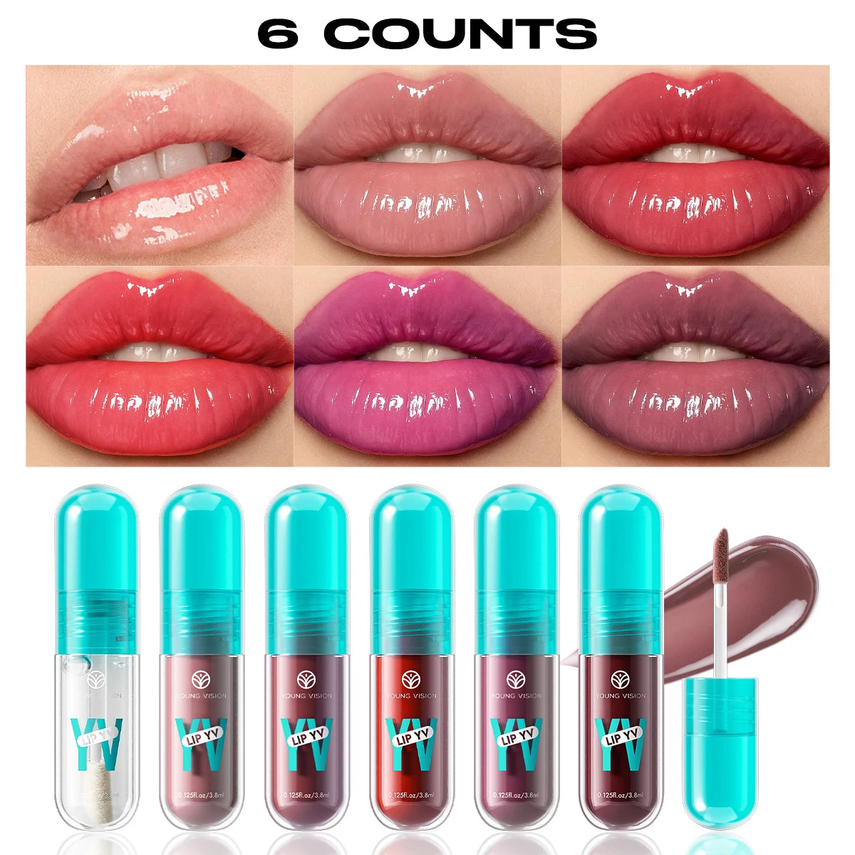 Avocado & Vitamin E Infused Long Lasting Hydration Lip Gloss Deep Moisture All-Day Lock in Glam