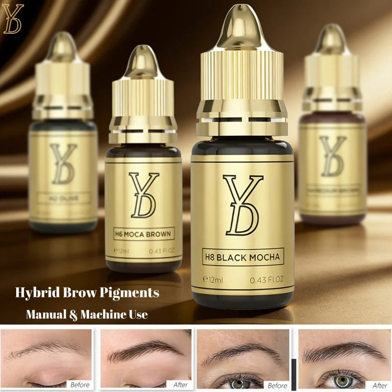 Sculpted Precision Luxe Hybrid Fluid Ink Rich Pigment for Pro-Level Micro blading Mastery Permanent Brow Makeup