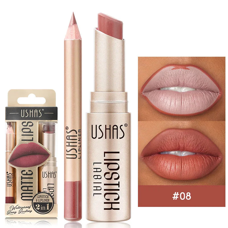 Velvet Essence Lip Color Nude to Red  All-Day Matte 12 Color lipsticks
