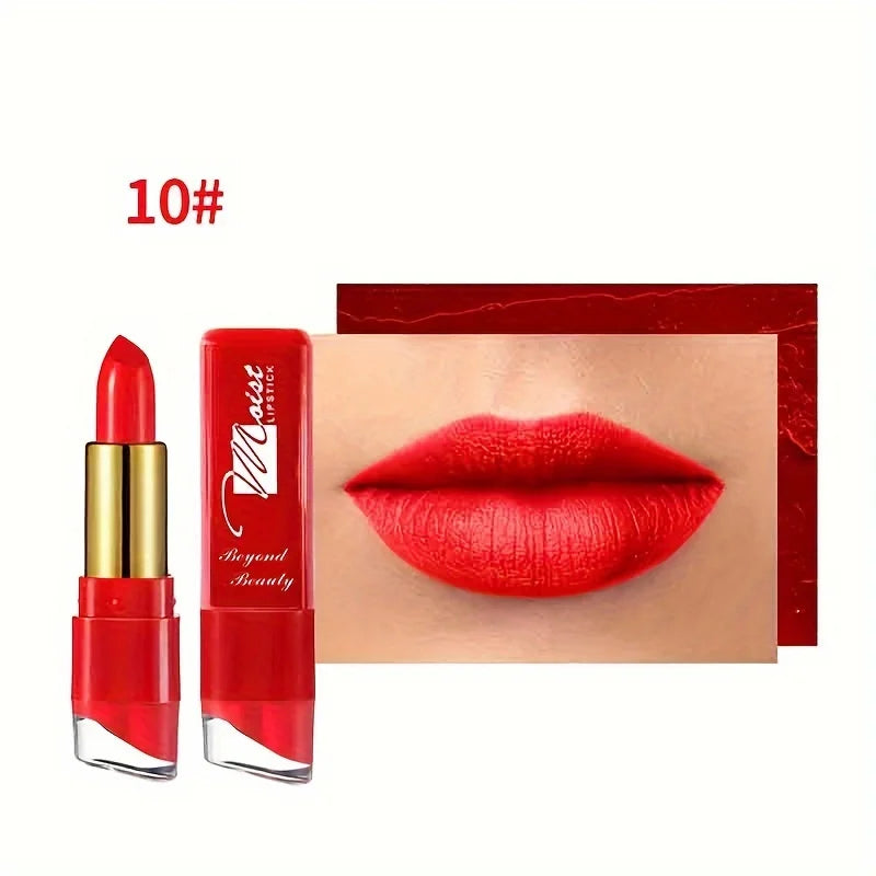 Velvet Embrace Lip Color-Long Lasting Hydration for Every Women 12 Colors Creamy Lipsticks
