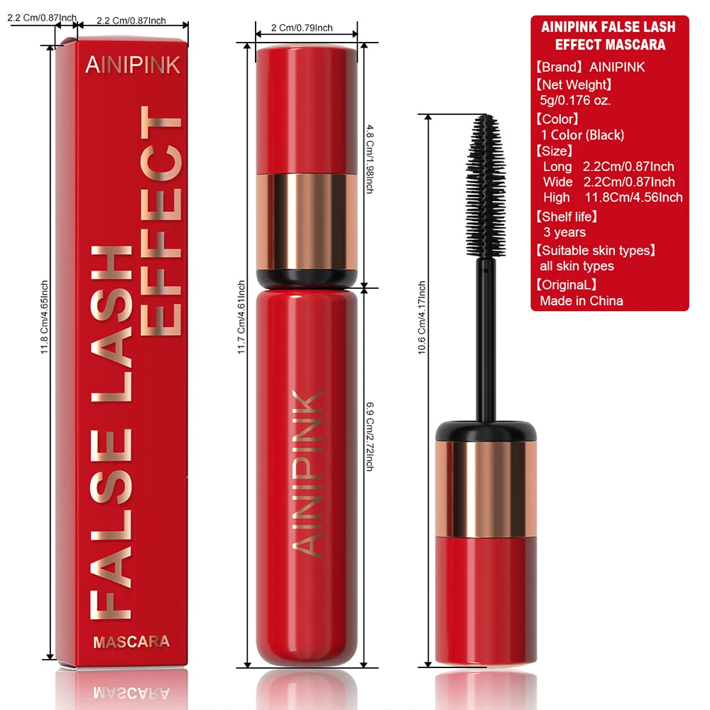 Midnight Allure Long-Lasting Lash Elixir for Smudge-Proof Endless Elegance Black Mascara