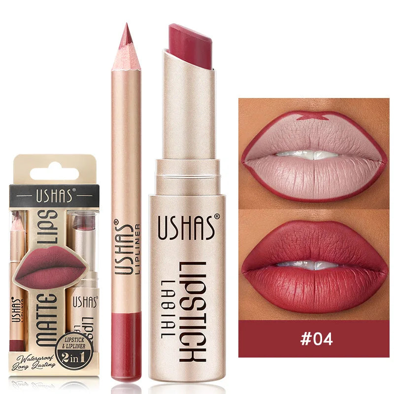 Velvet Essence Lip Color Nude to Red  All-Day Matte 12 Color lipsticks