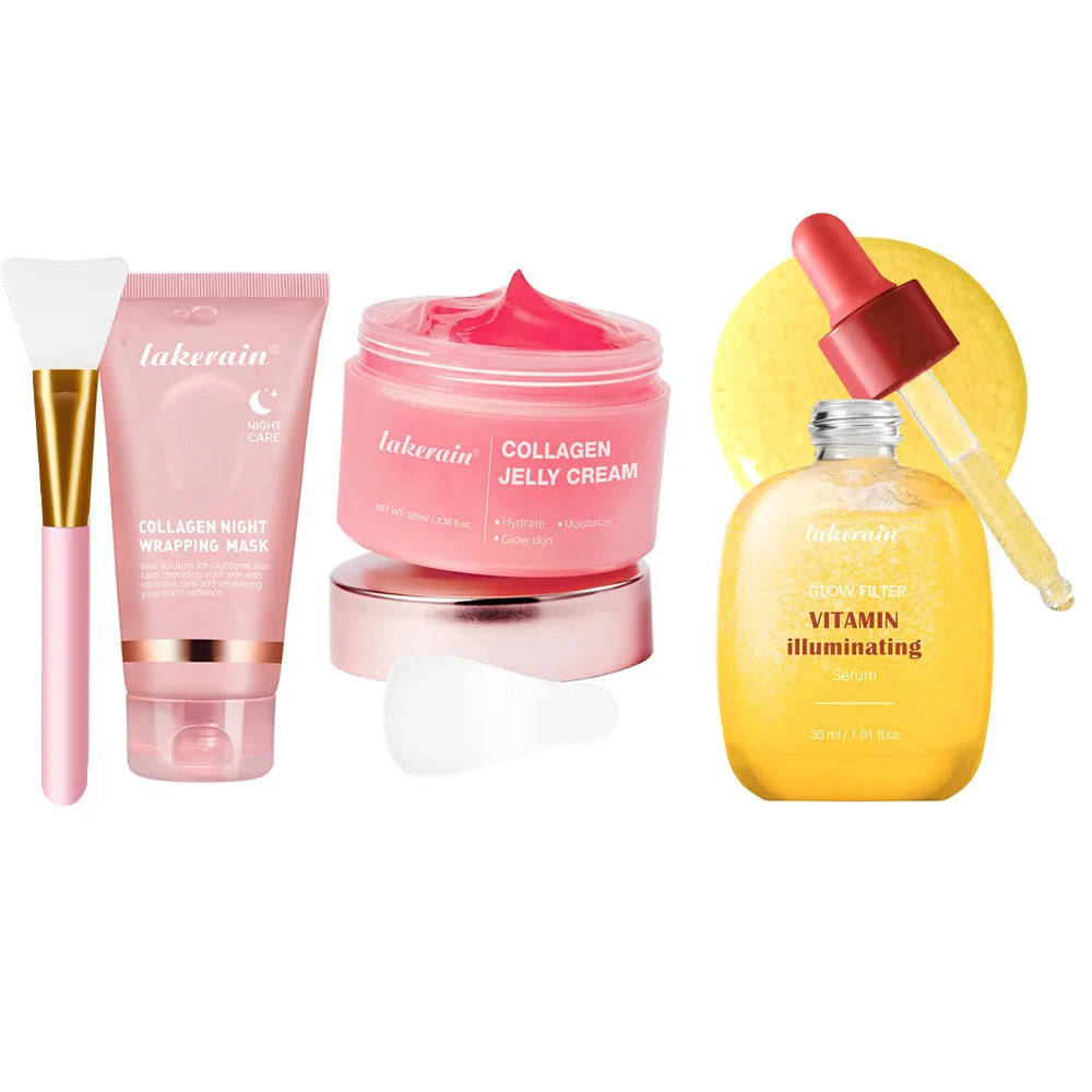 Korean Deep Collagen Mask Peel Off Mask  Anti Wrinkle Lifting  Skin Care Bio Pack Night Wrapping