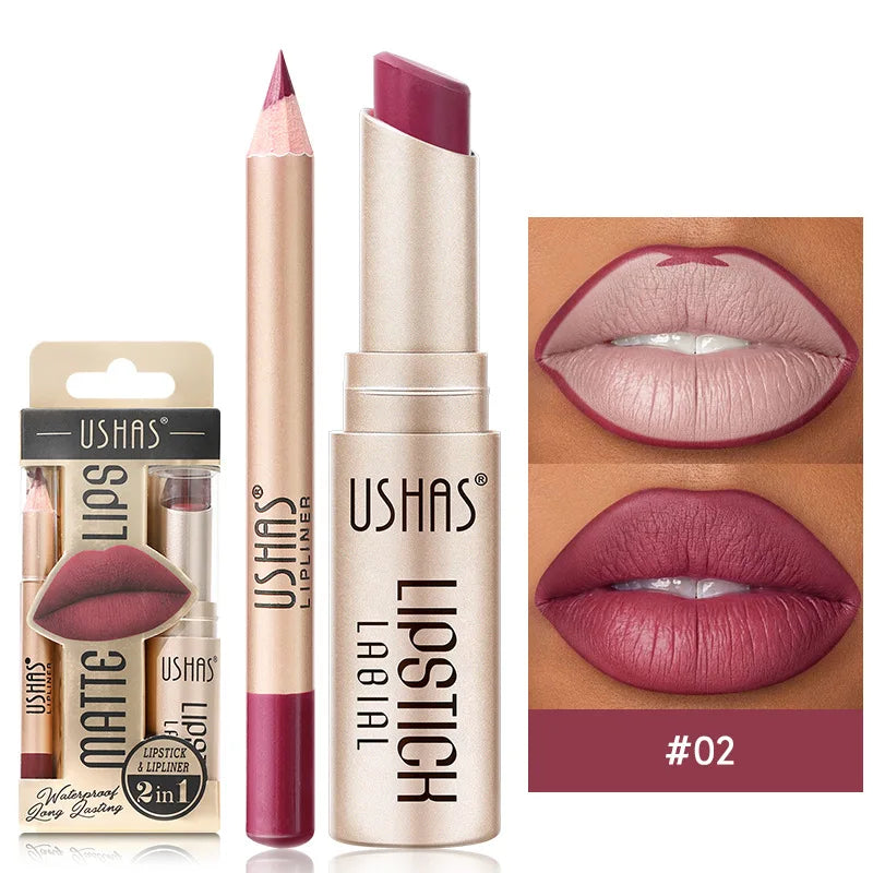 Velvet Essence Lip Color Nude to Red  All-Day Matte 12 Color lipsticks