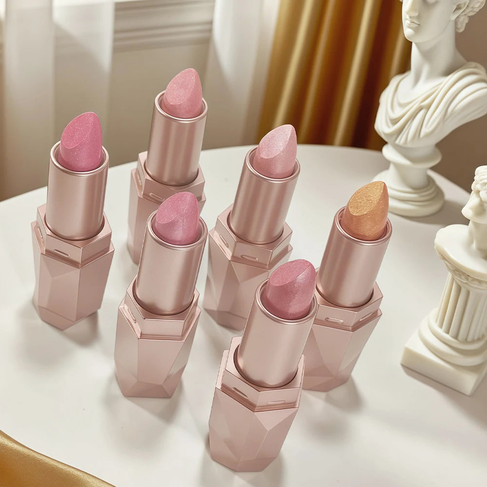 Diamond Pearl Radiance Lip Color-Long Lasting Sparkle with Luxurious Hydration Lip Stick