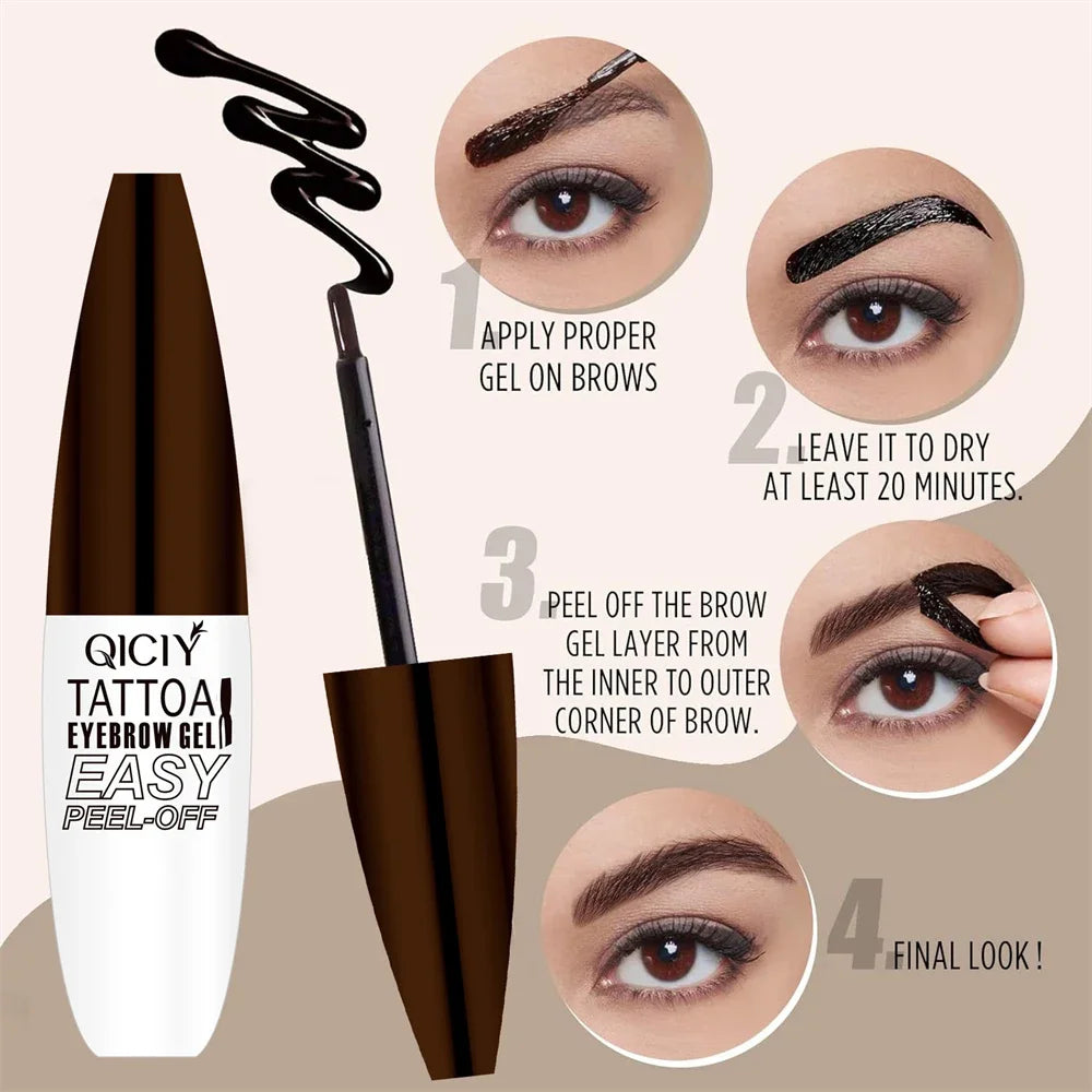 Wake Up to Perfect Brows for Days – Long-Lasting Peel-Off Brow Tint That Won't Smudge or Fade
