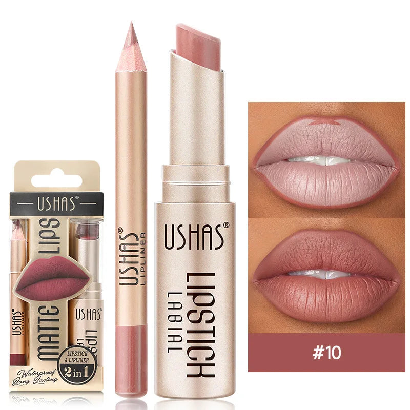 Velvet Essence Lip Color Nude to Red  All-Day Matte 12 Color lipsticks