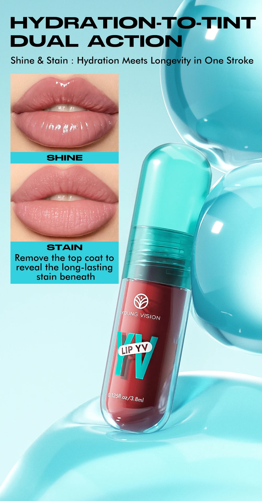 Avocado & Vitamin E Infused Long Lasting Hydration Lip Gloss Deep Moisture All-Day Lock in Glam