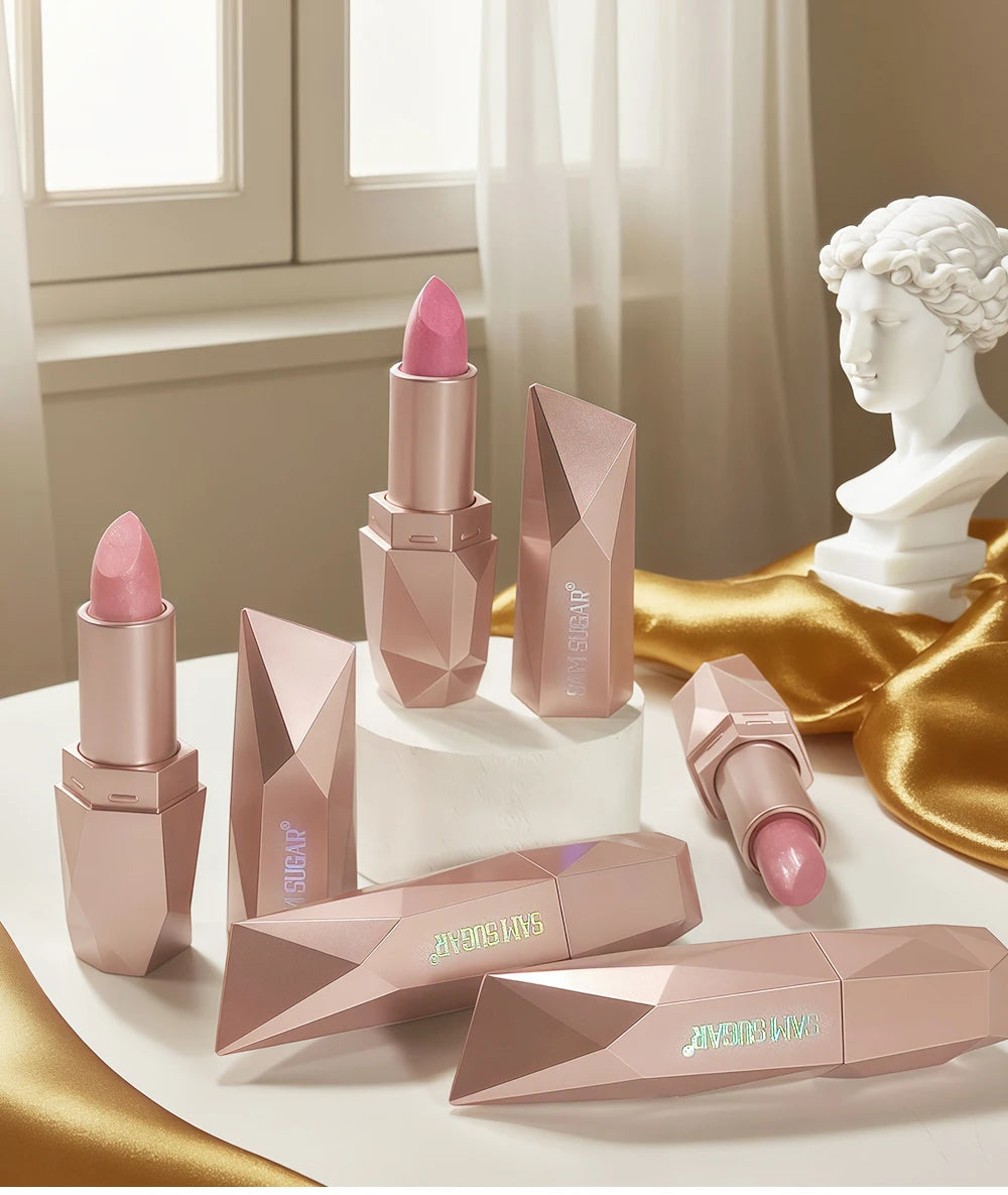 Diamond Pearl Radiance Lip Color-Long Lasting Sparkle with Luxurious Hydration Lip Stick