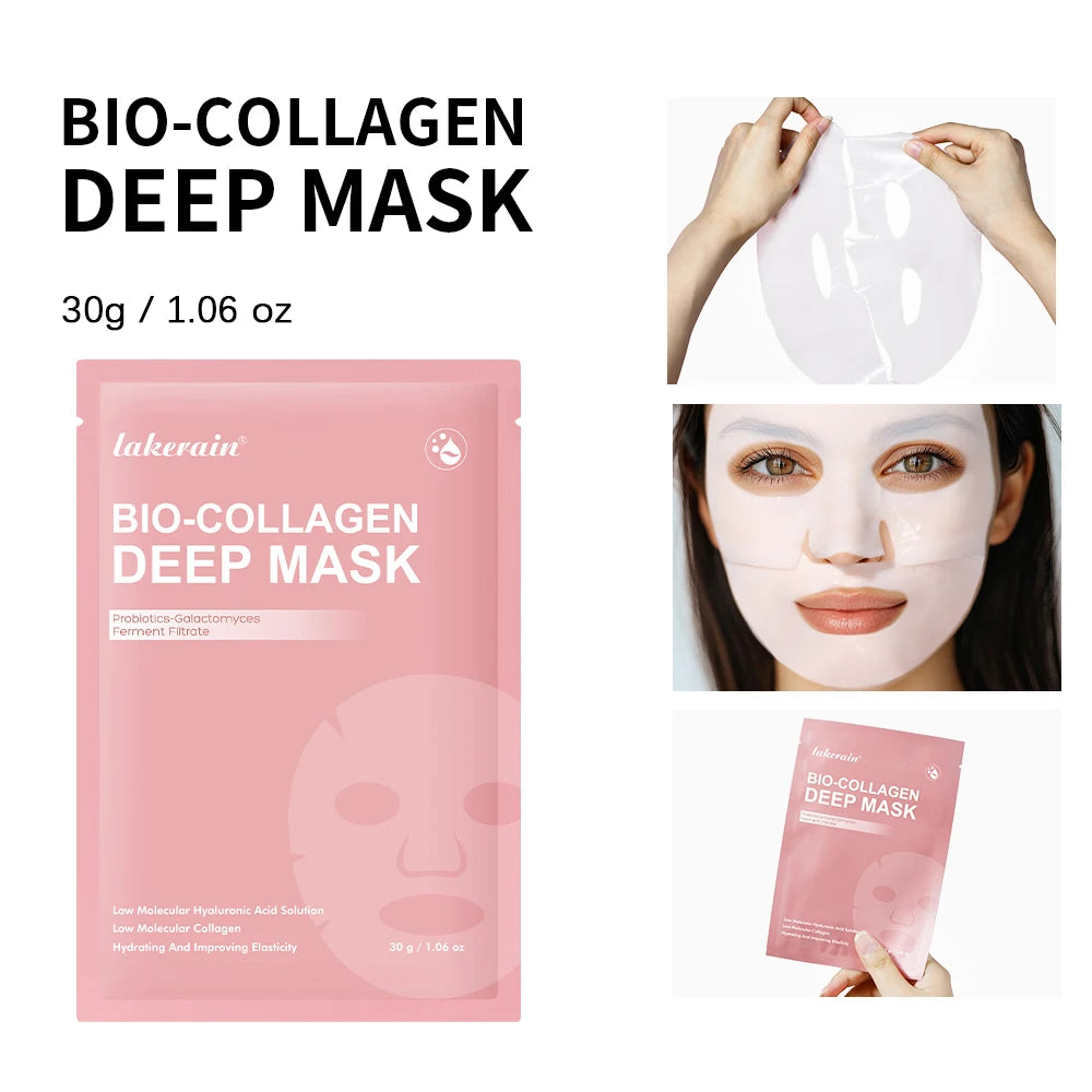 Korean Deep Collagen Mask Peel Off Mask  Anti Wrinkle Lifting  Skin Care Bio Pack Night Wrapping