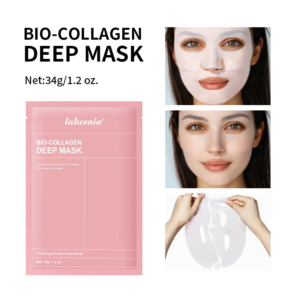 Korean Deep Collagen Mask Peel Off Mask  Anti Wrinkle Lifting  Skin Care Bio Pack Night Wrapping