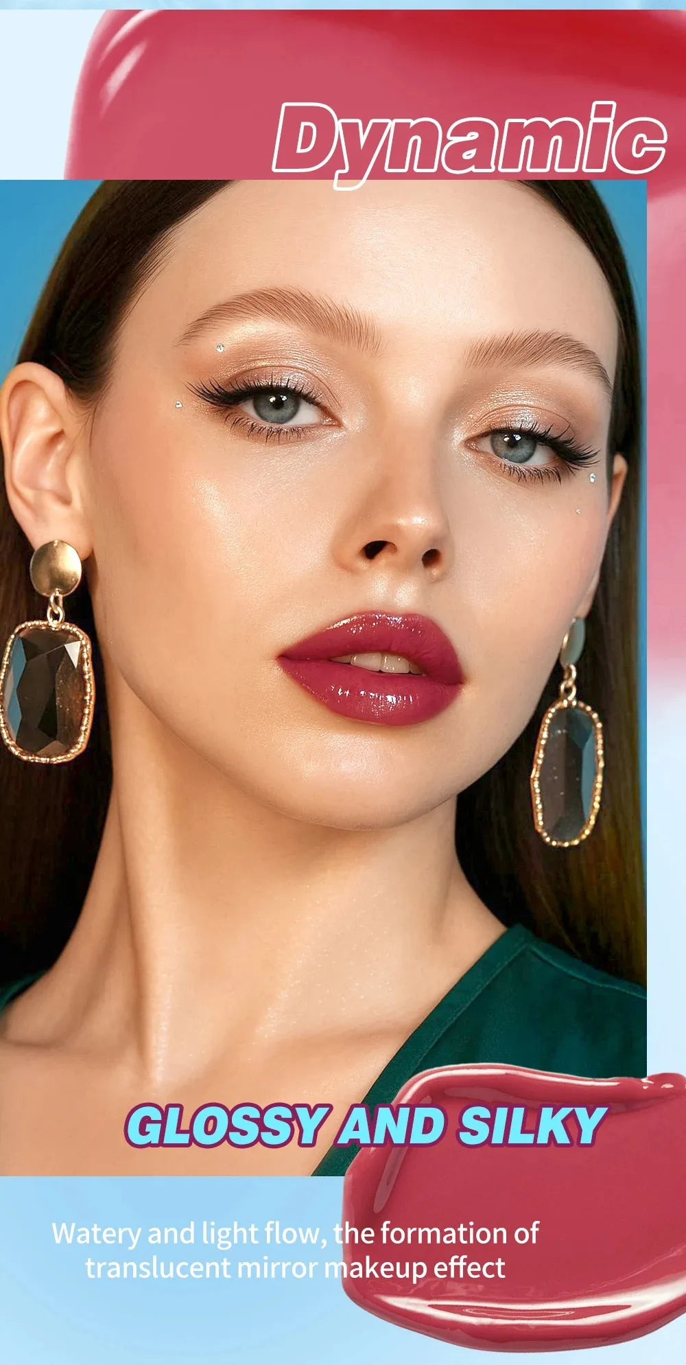 Long Lasting Hydration Lip Gloss Deep Moisture All-Day Lock in Glam