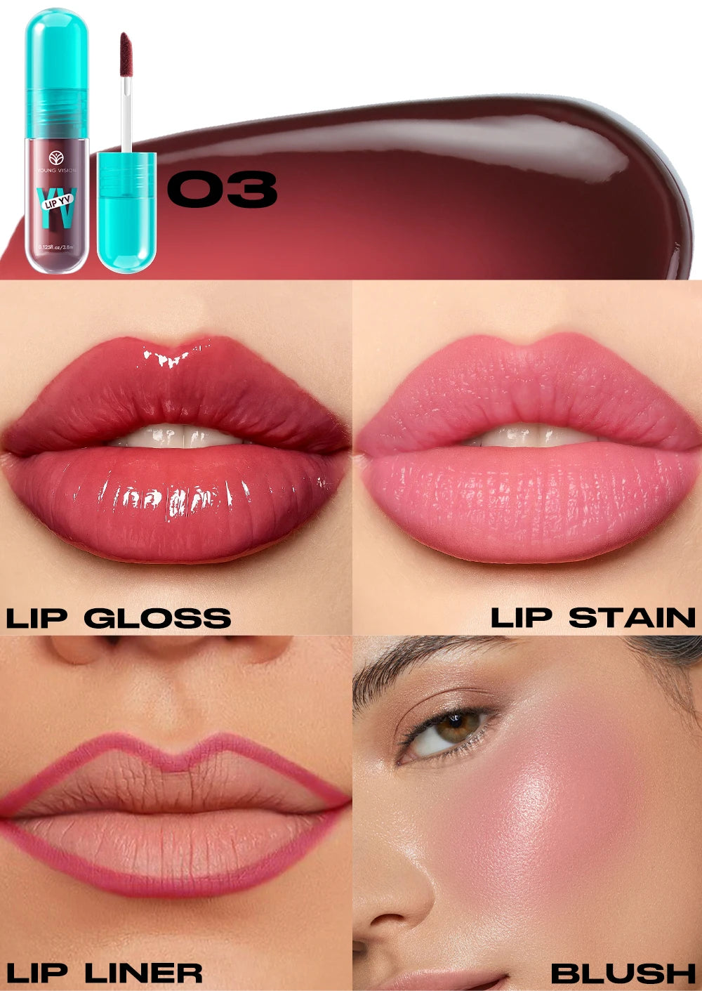 Avocado & Vitamin E Infused Long Lasting Hydration Lip Gloss Deep Moisture All-Day Lock in Glam
