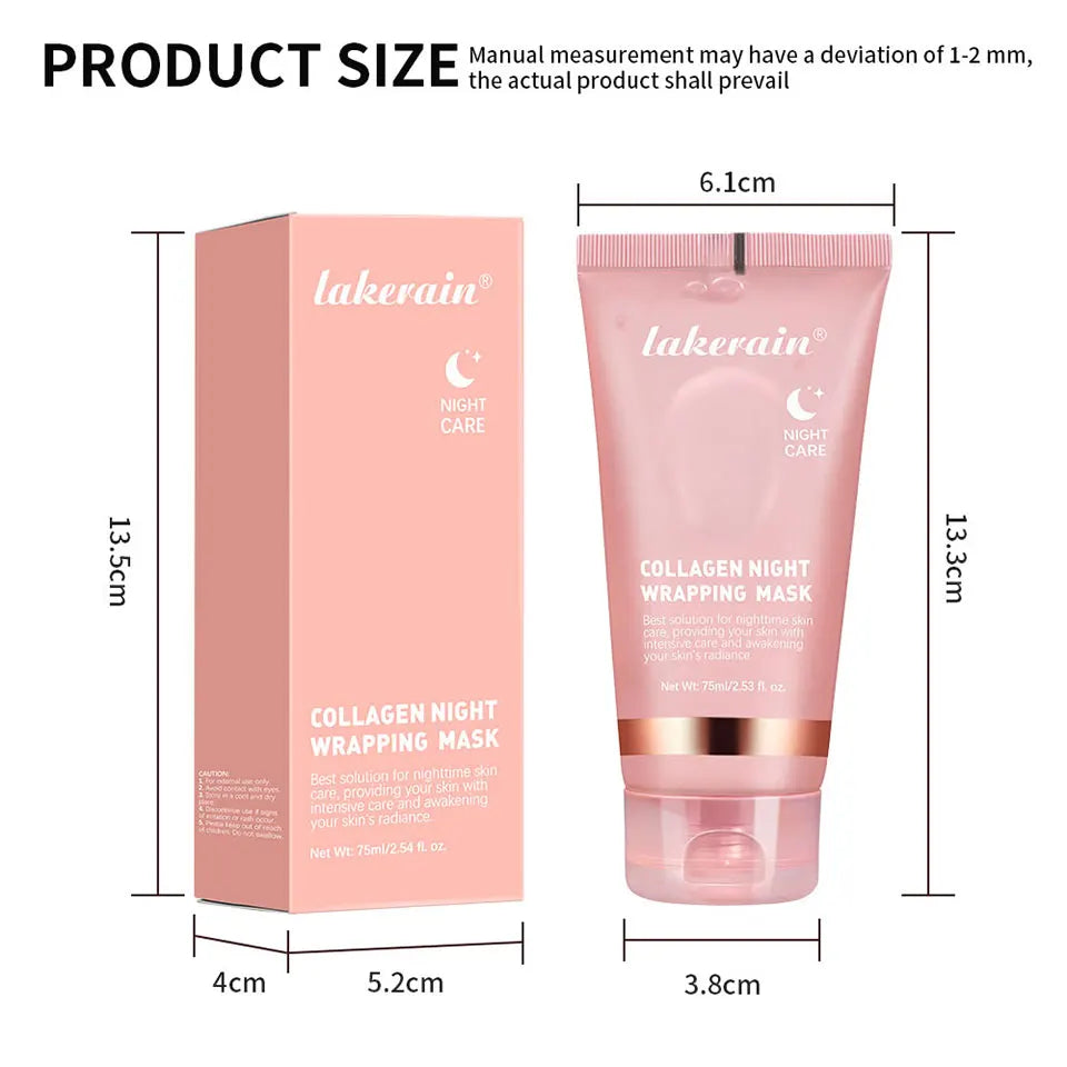 Korean Deep Collagen Mask Peel Off Mask  Anti Wrinkle Lifting  Skin Care Bio Pack Night Wrapping