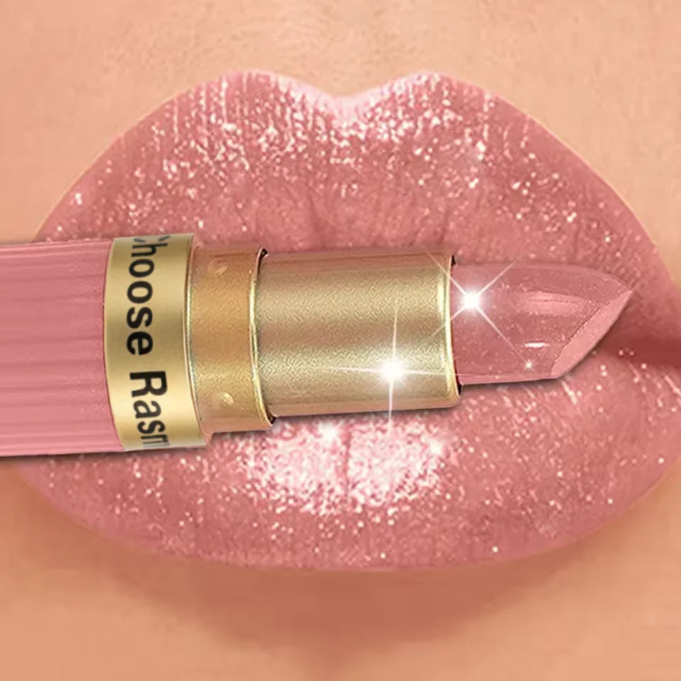 Long Lasting Velvet Shimmer Glitter Metallic Waterproof Finish Diamond Lipstick