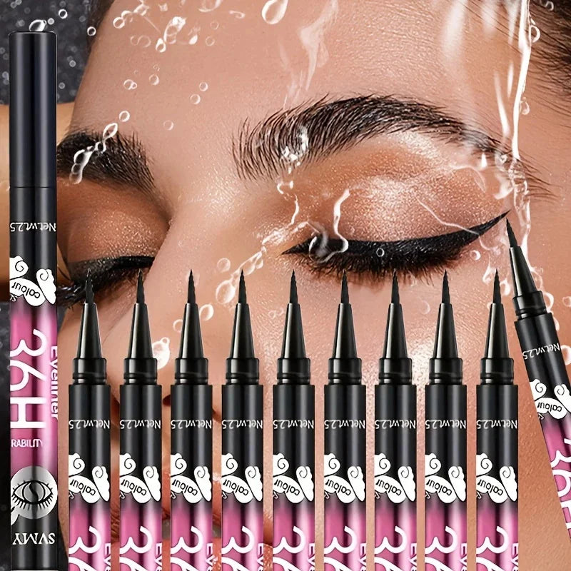 Midnight Precision Waterproof Eyeliner 3pcs/5pcs Smudge-Proof Long Lasting Noir Set