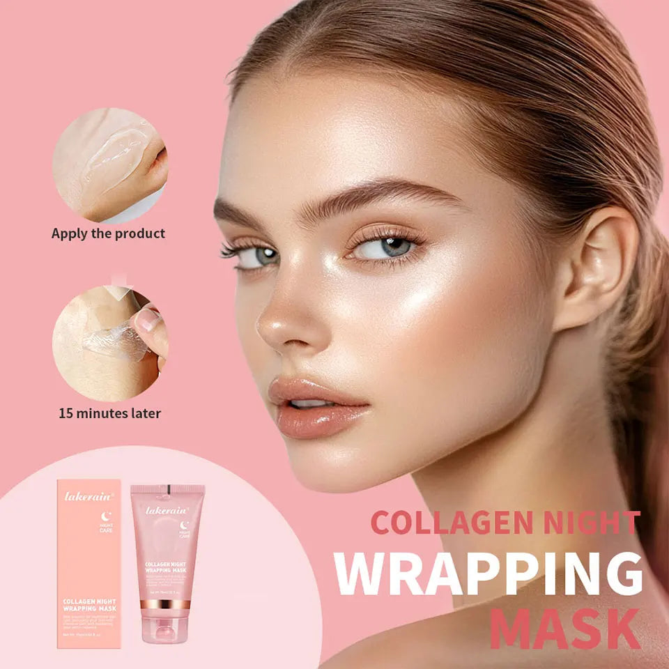 Korean Deep Collagen Mask Peel Off Mask  Anti Wrinkle Lifting  Skin Care Bio Pack Night Wrapping