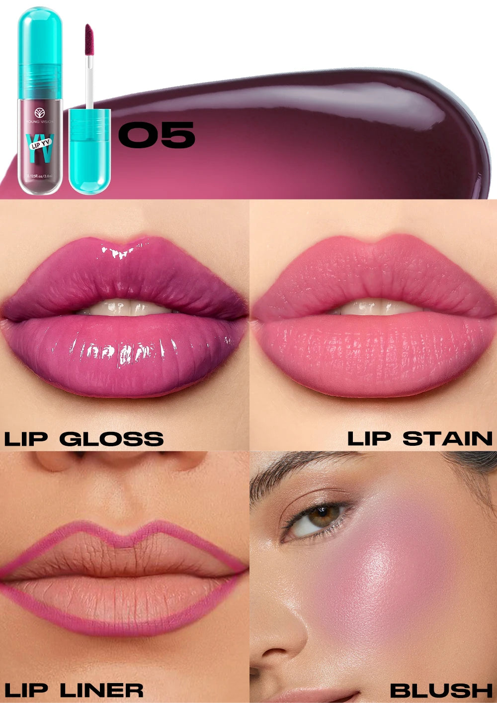 Avocado & Vitamin E Infused Long Lasting Hydration Lip Gloss Deep Moisture All-Day Lock in Glam
