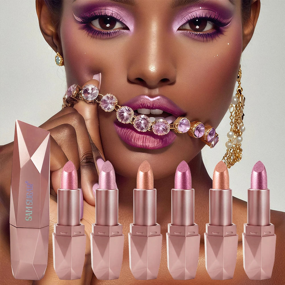 Diamond Pearl Radiance Lip Color-Long Lasting Sparkle with Luxurious Hydration Lip Stick