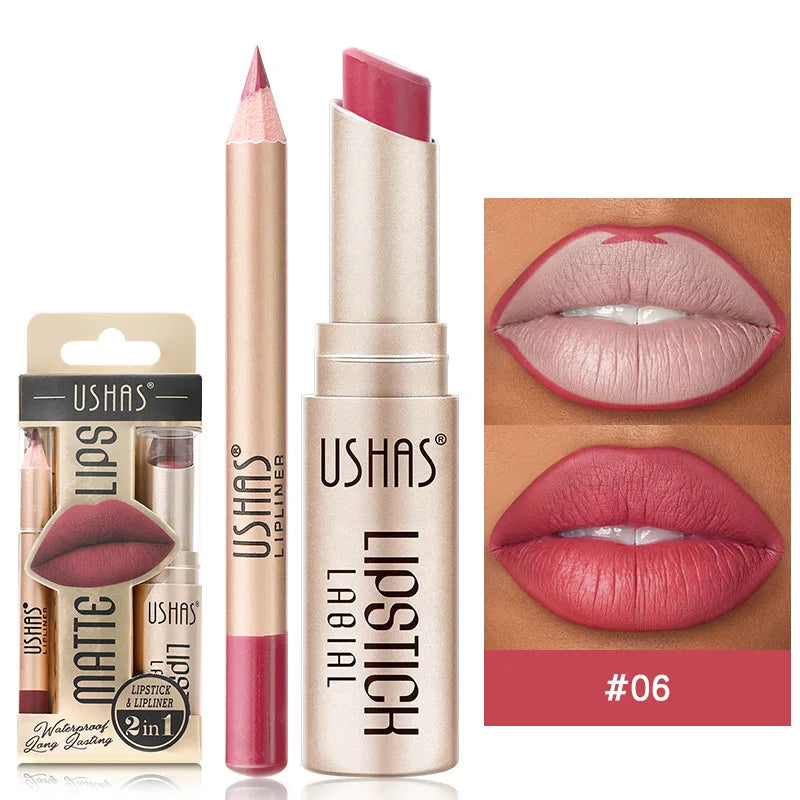 Velvet Essence Lip Color Nude to Red  All-Day Matte 12 Color lipsticks