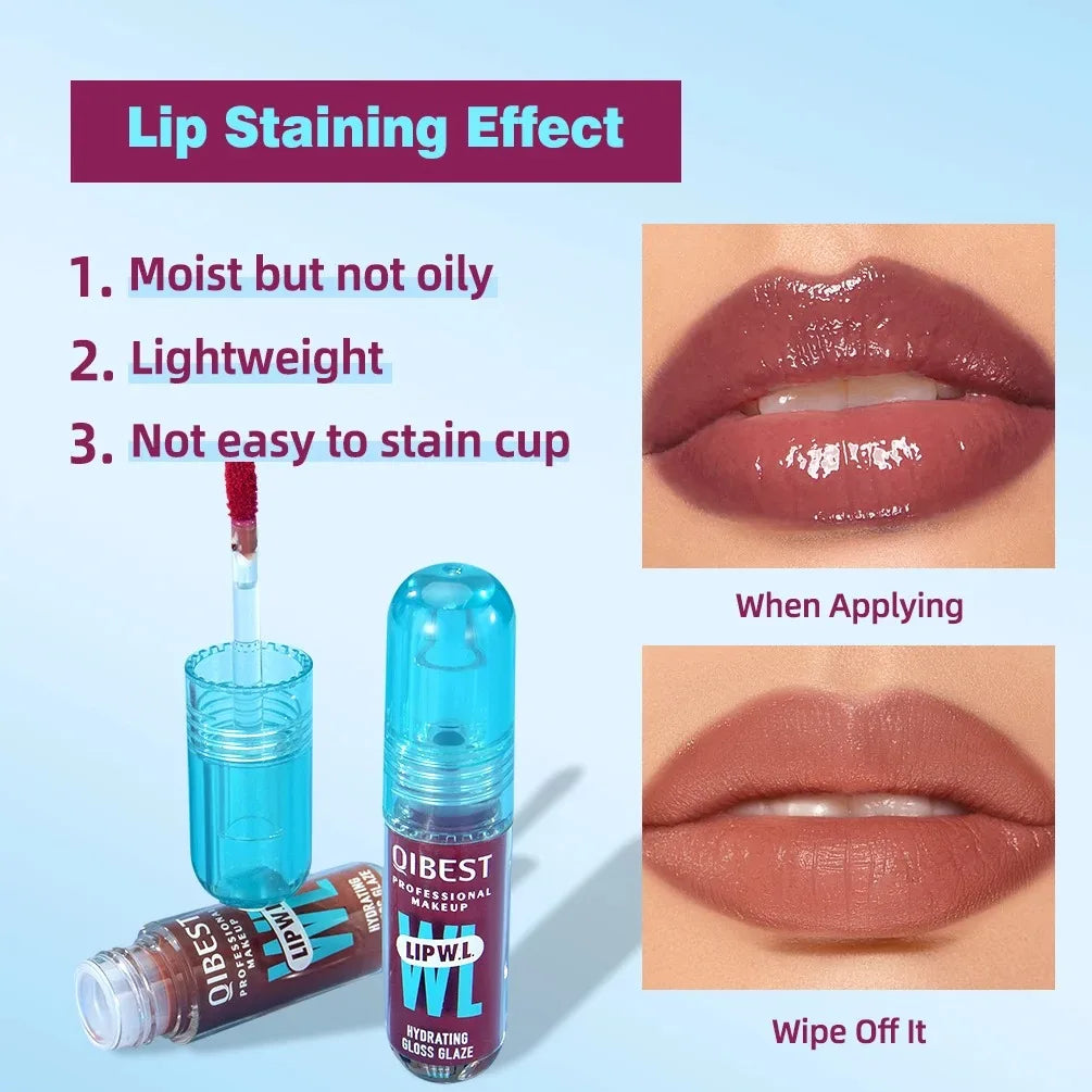 Long Lasting Hydration Lip Gloss Deep Moisture All-Day Lock in Glam