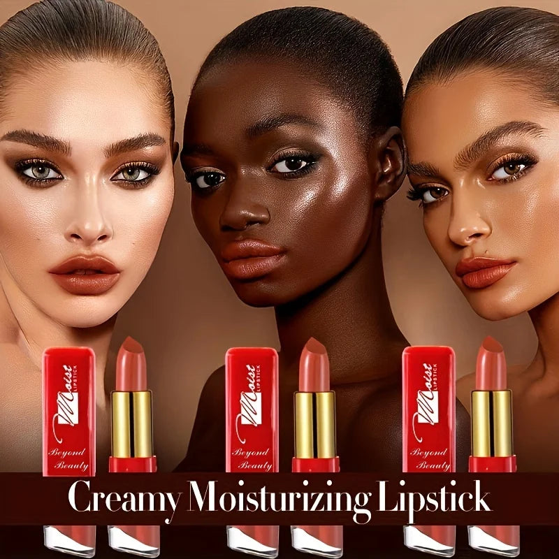 Velvet Embrace Lip Color-Long Lasting Hydration for Every Women 12 Colors Creamy Lipsticks