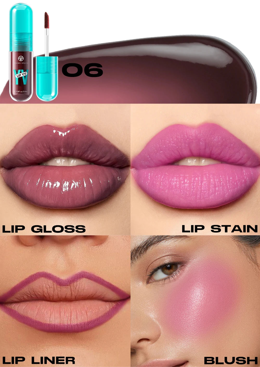 Avocado & Vitamin E Infused Long Lasting Hydration Lip Gloss Deep Moisture All-Day Lock in Glam