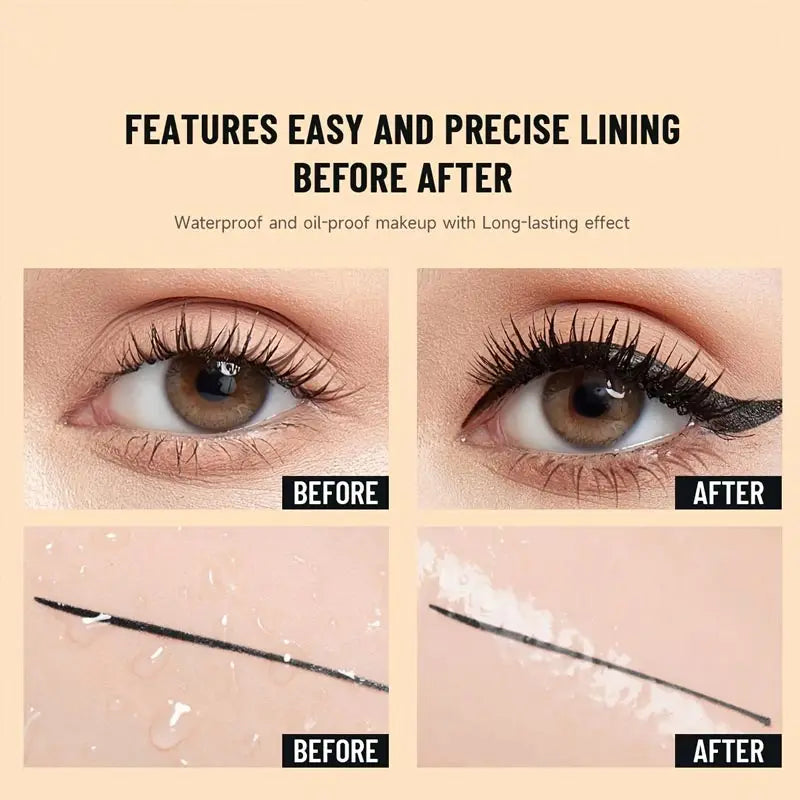 Midnight Precision Waterproof Eyeliner 3pcs/5pcs Smudge-Proof Long Lasting Noir Set