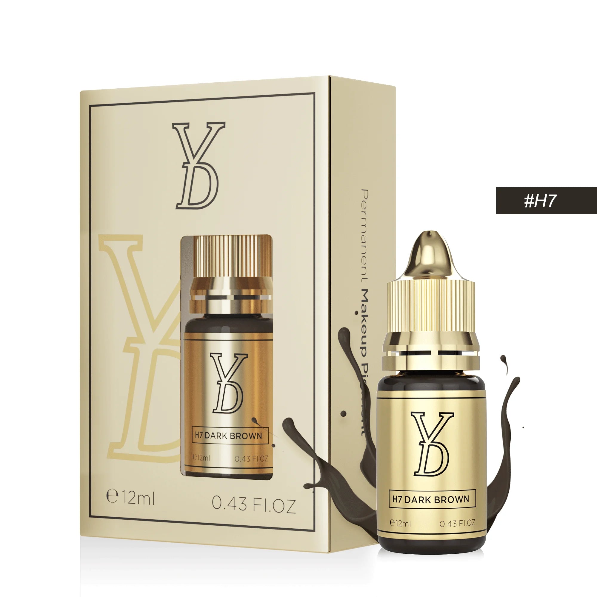 Sculpted Precision Luxe Hybrid Fluid Ink Rich Pigment for Pro-Level Micro blading Mastery Permanent Brow Makeup