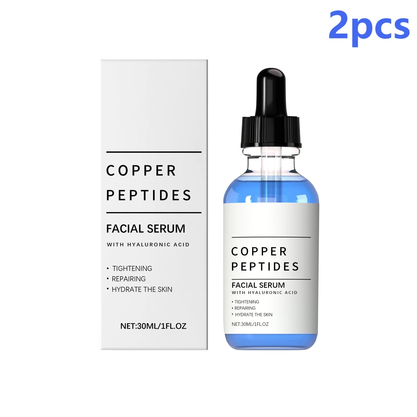 Copper Peptide Serum Anti Wrinkle Remover Antioxidant Tighten Skin Protection Barrier