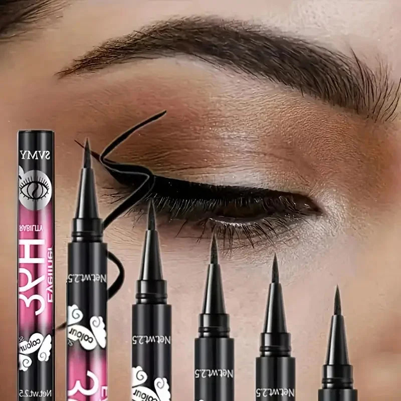 Midnight Precision Waterproof Eyeliner 3pcs/5pcs Smudge-Proof Long Lasting Noir Set