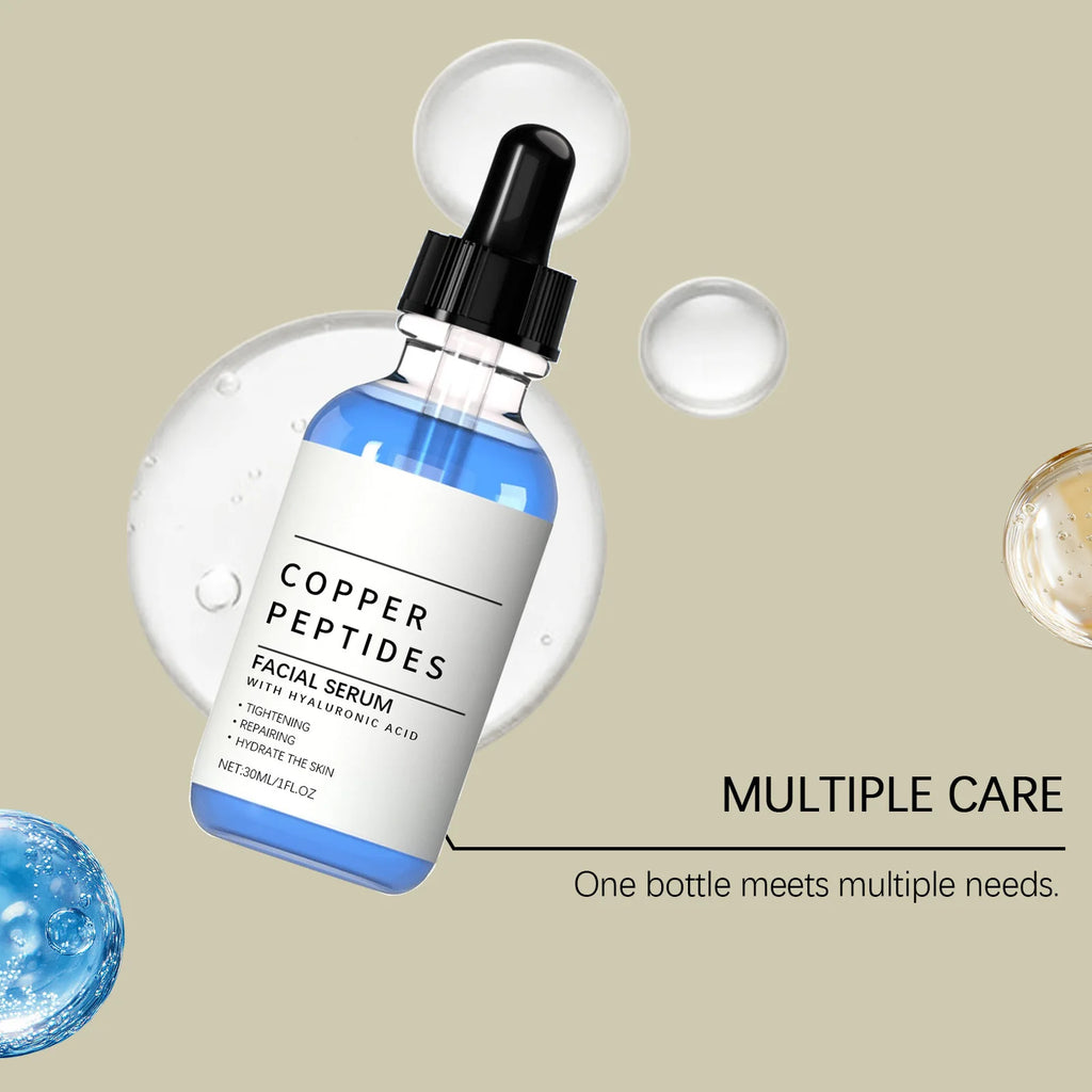 Copper Peptide Serum Anti Wrinkle Remover Antioxidant Tighten Skin Protection Barrier