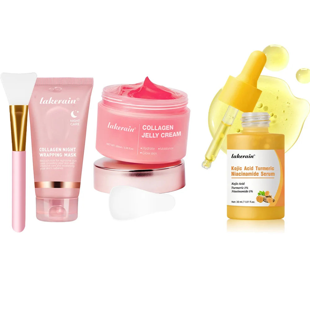 Korean Deep Collagen Mask Peel Off Mask  Anti Wrinkle Lifting  Skin Care Bio Pack Night Wrapping