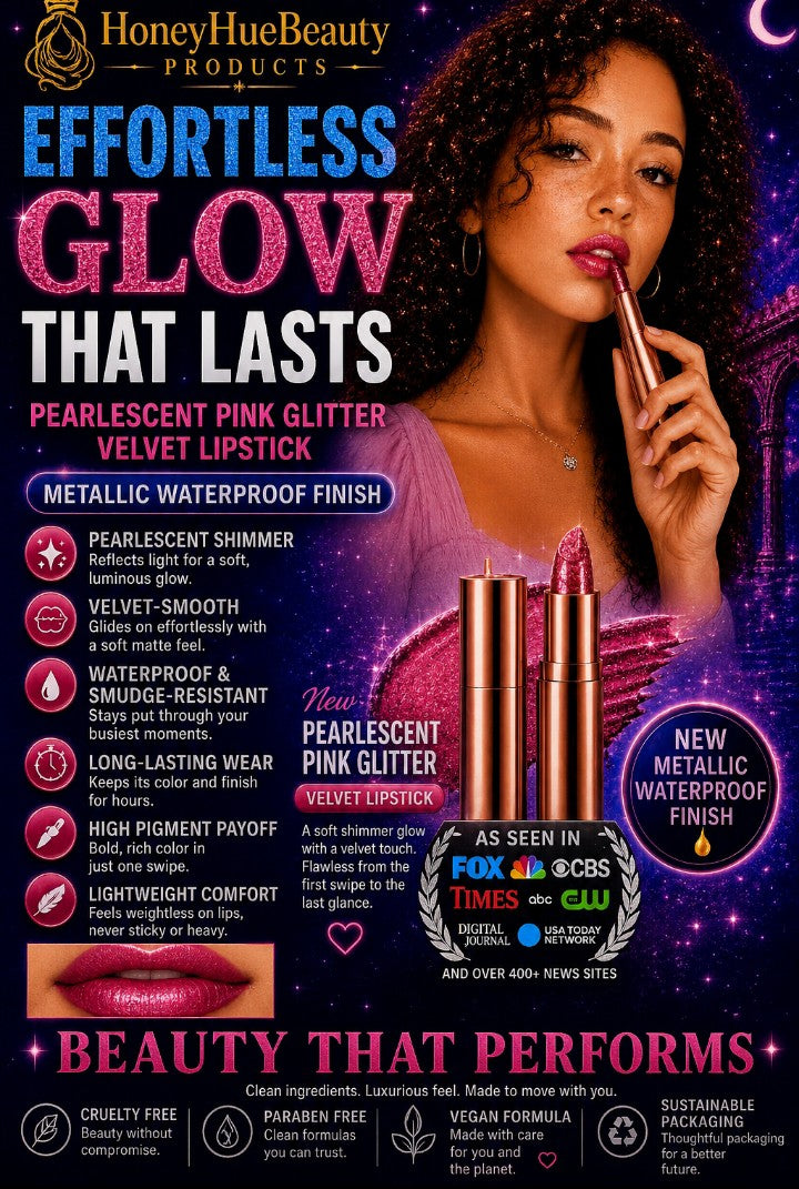 Long Lasting Velvet Shimmer Glitter Metallic Waterproof Finish Diamond Lipstick