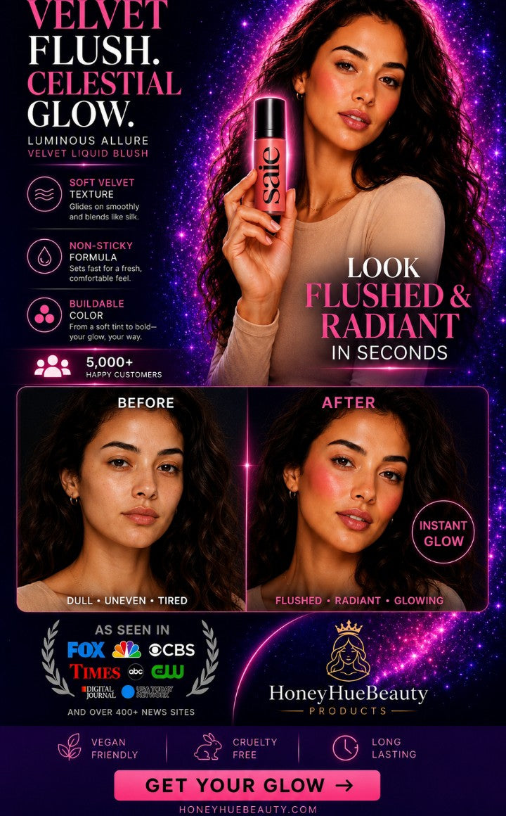 Luminous Allure Velvet  Liquid Blush Soft Texture Celestial Glow Quick-Dry Non-Sticky Make-up