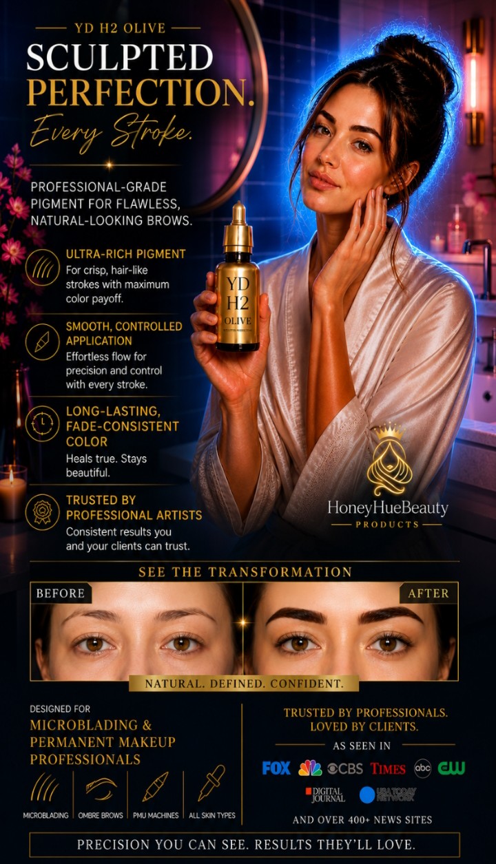 Sculpted Precision Luxe Hybrid Fluid Ink Rich Pigment for Pro-Level Micro blading Mastery Permanent Brow Makeup